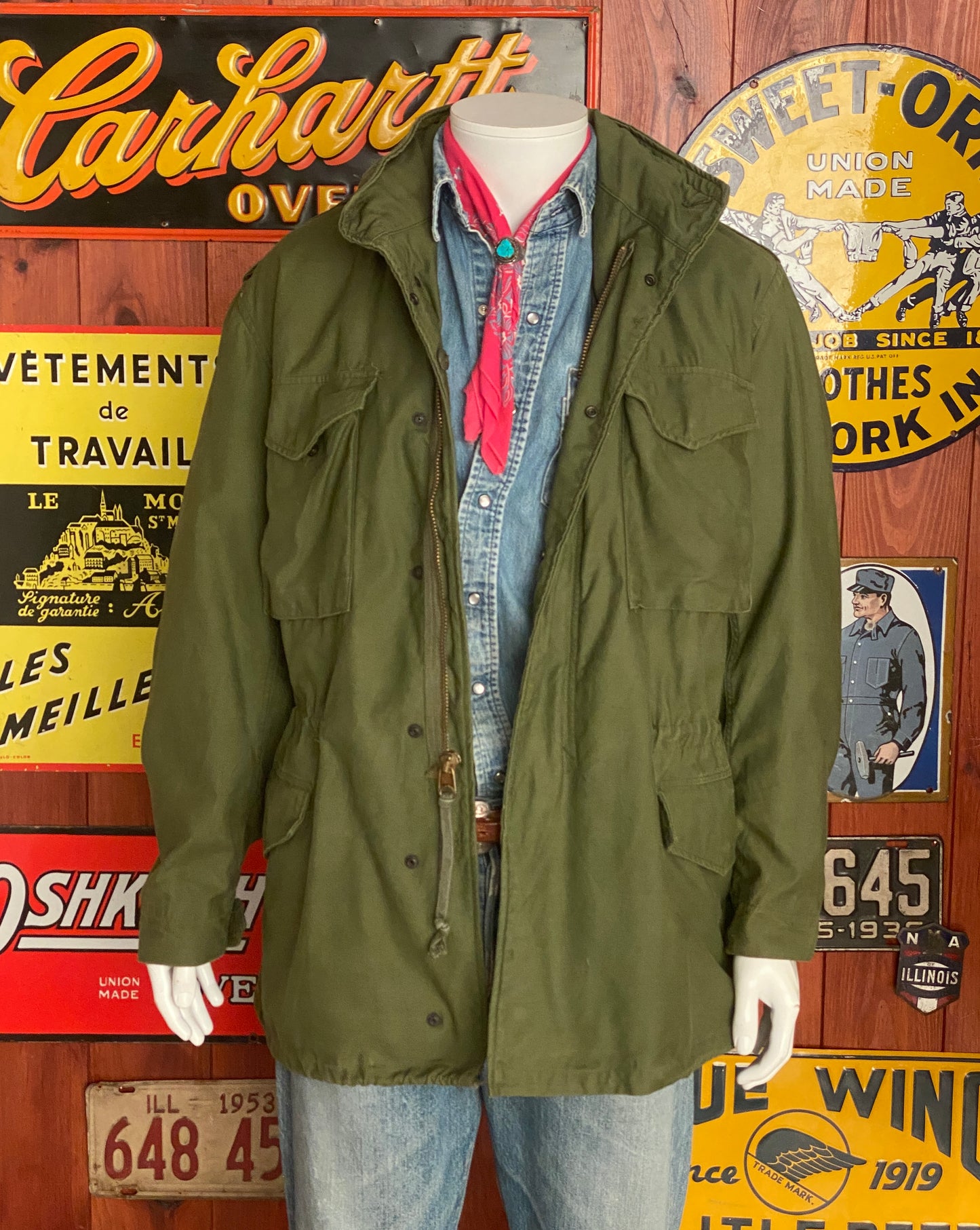 Vintage 1980 US Military M-65 Field Jacket: