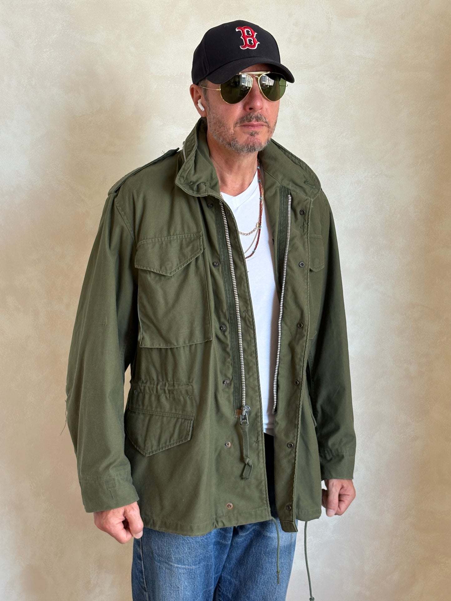 Med Reg. Authentic Alpha Industries 1969 US Army M-65 Field Jacket – OG-107 – Vintage Military Issue
