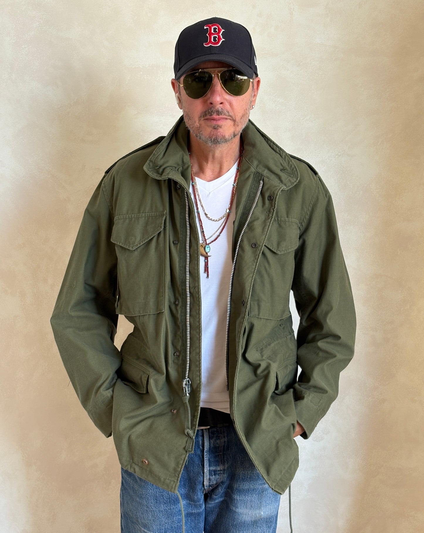 Med Reg. Authentic Alpha Industries 1969 US Army M-65 Field Jacket – OG-107 – Vintage Military Issue