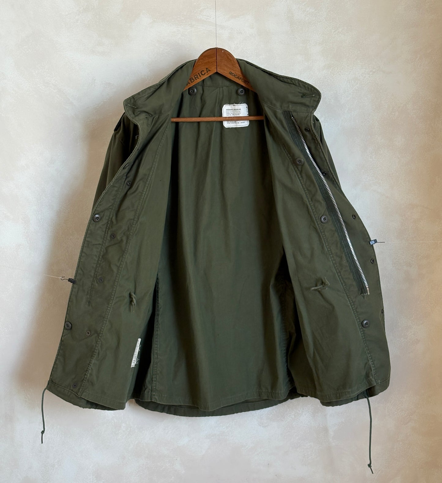 Med Reg. Authentic Alpha Industries 1969 US Army M-65 Field Jacket – OG-107 – Vintage Military Issue