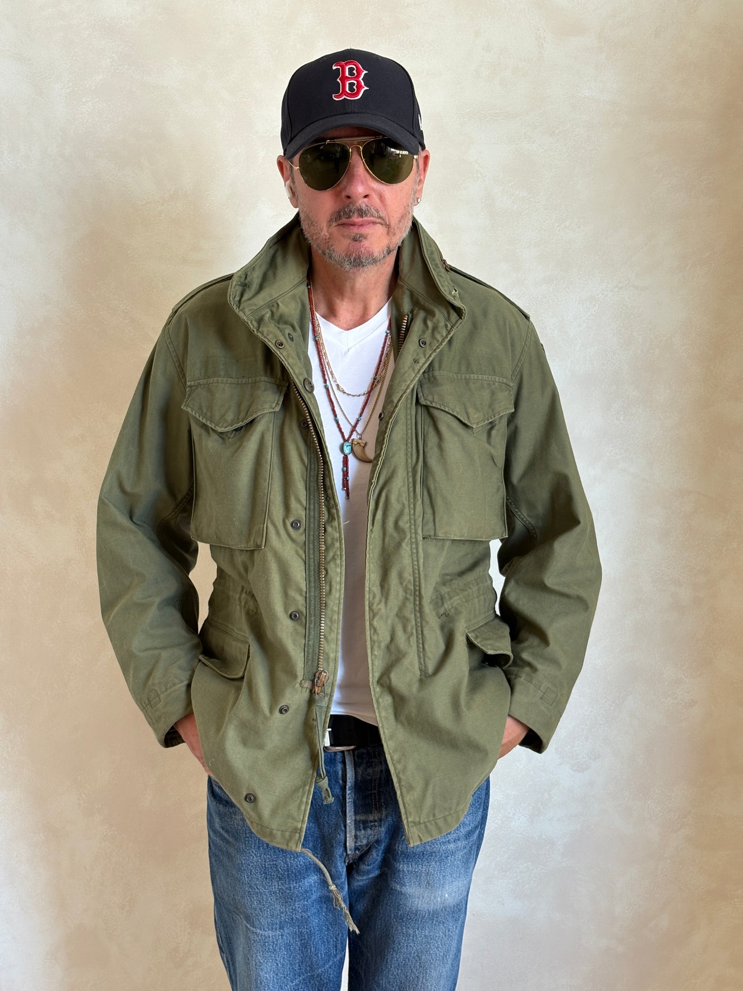 Small Reg.  Authentic John Ownbey 1974 US Army M-65 Field Jacket – OG-107 – Vintage Military Issue