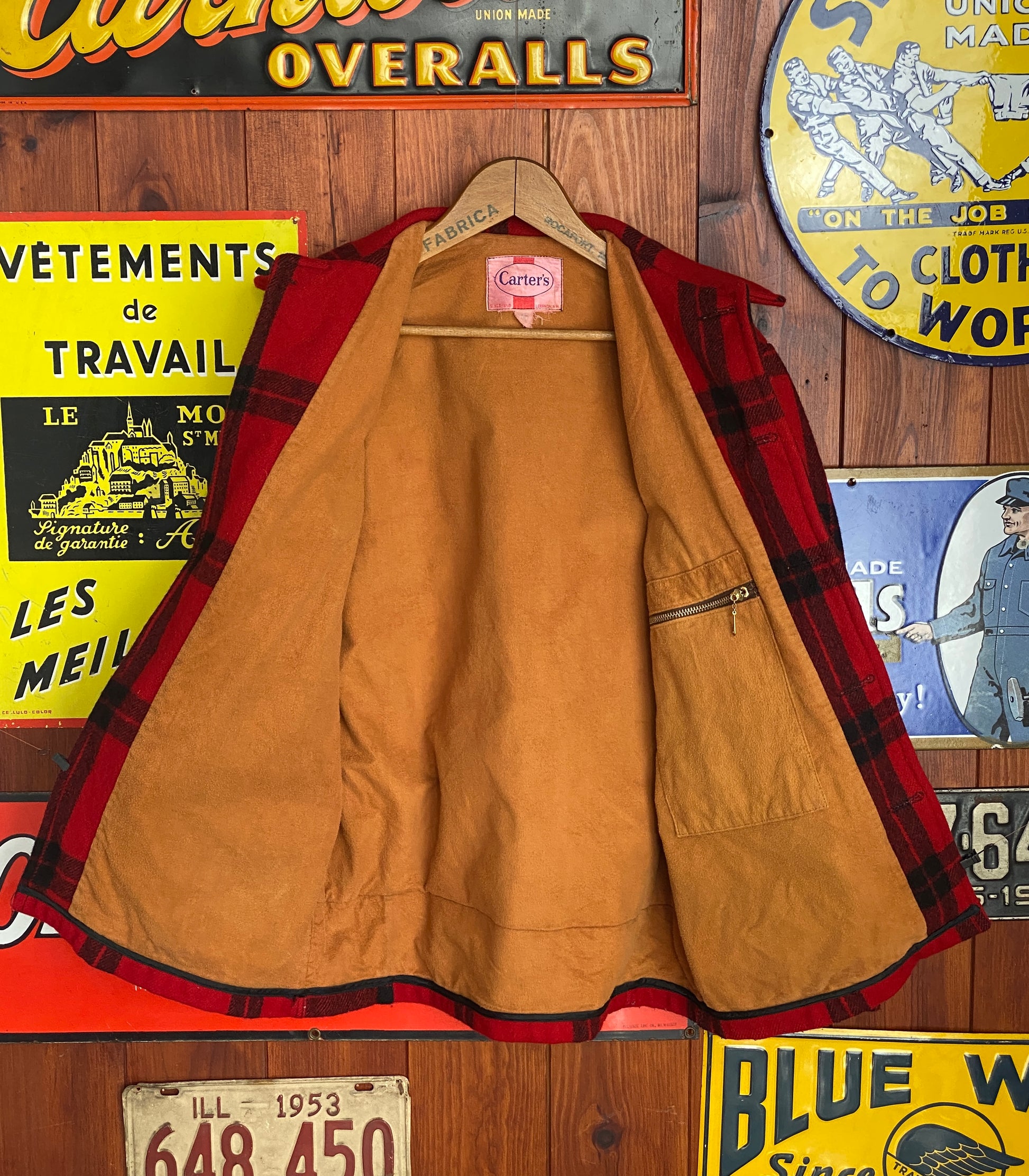 Size 40US / 50EU Vintage 60s Carter Wool Hunting Jacket - Classic Outdoor Collectible