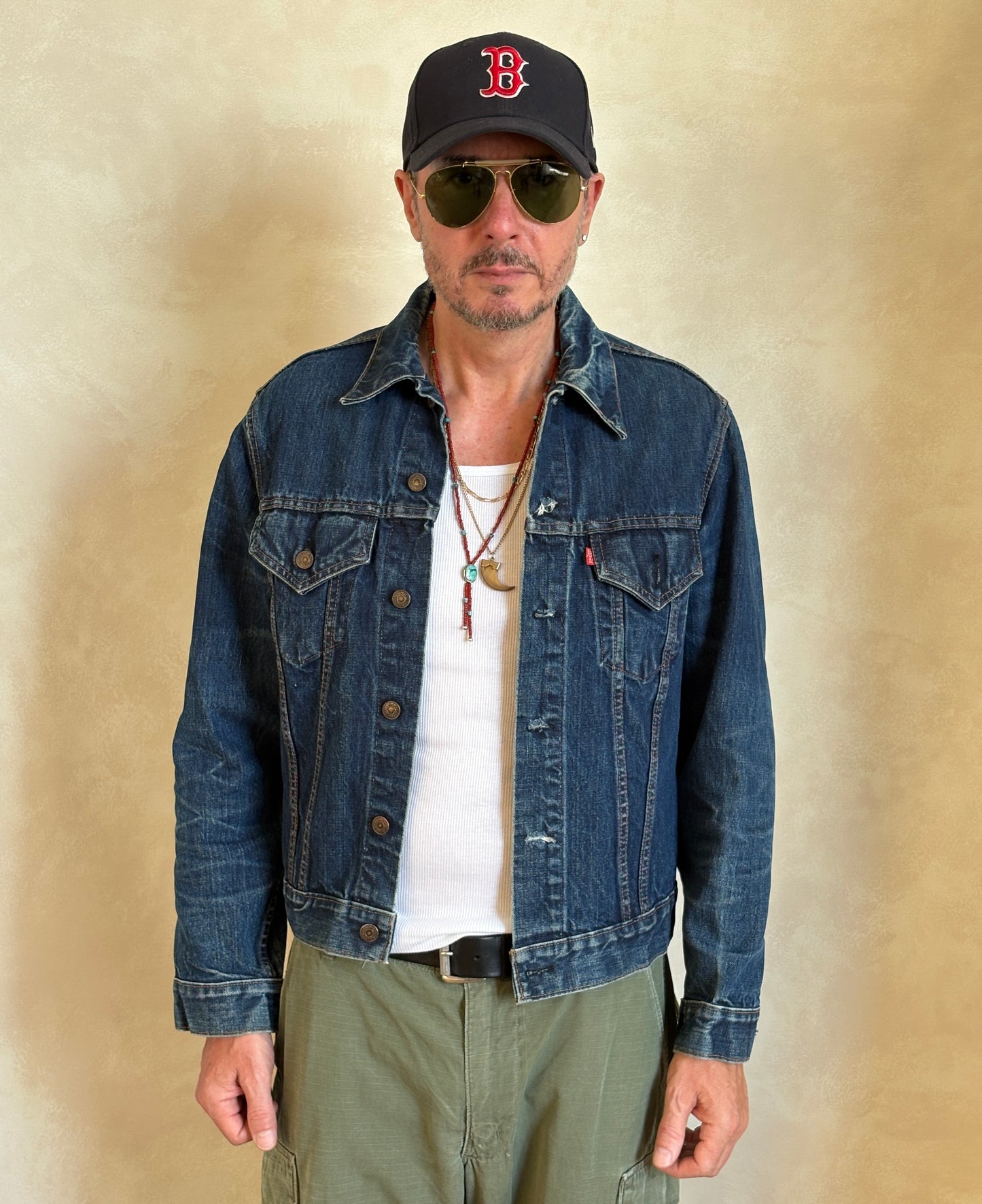 Size 42US / 52EU . Vintage 70s Levis single stitch jacket Made in USA.