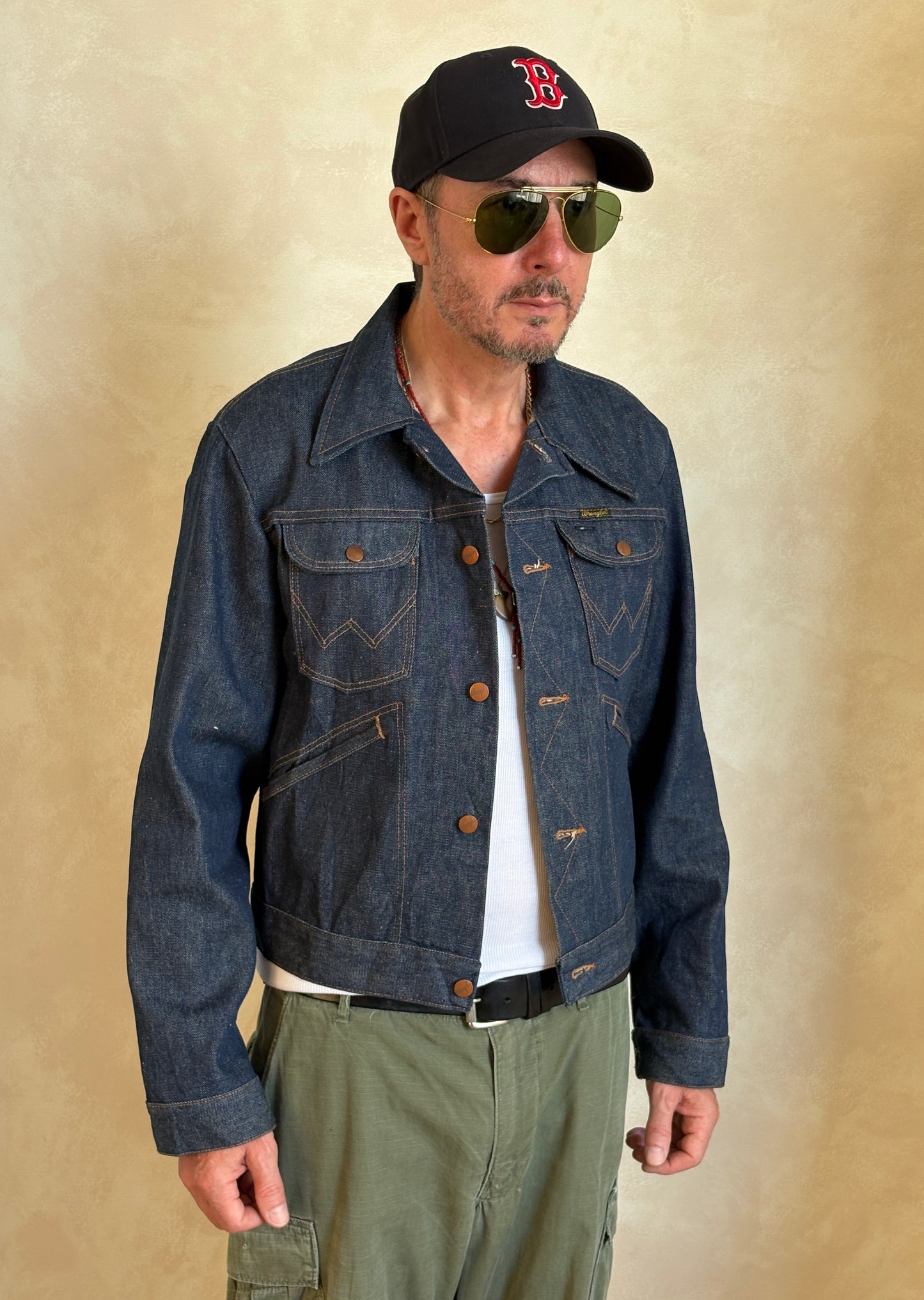 Size 40US / 50EU. Authentic 126MJ 80s Wrangler jacket  – Made in the USA