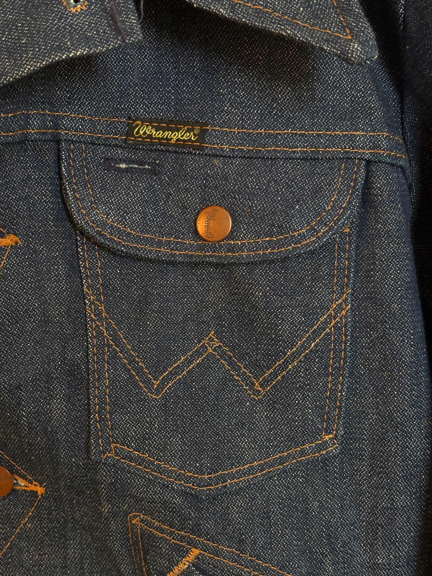 Size 40US / 50EU. Authentic 126MJ 80s Wrangler jacket  – Made in the USA