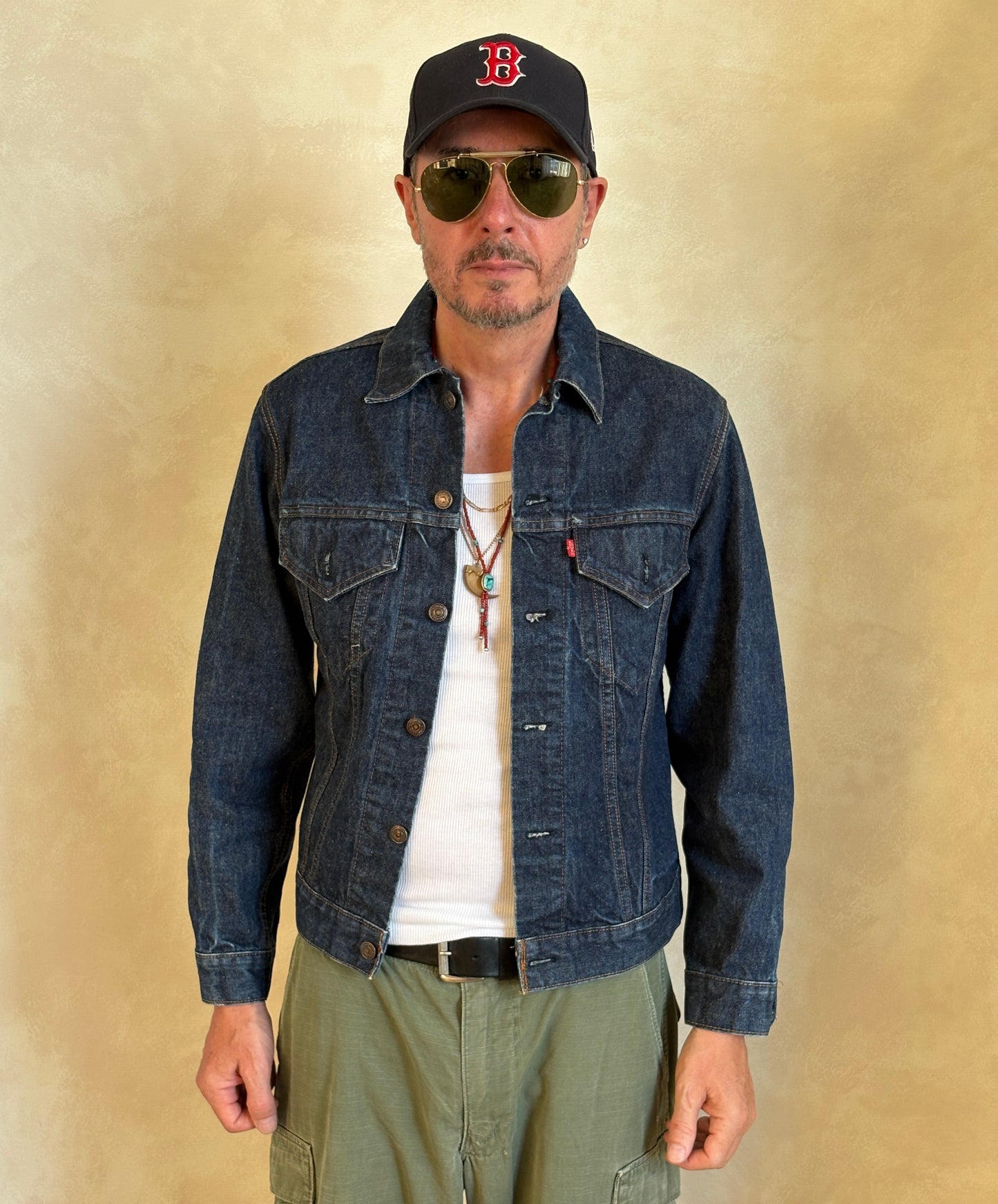 Size 38US / 48EU . Vintage 70s Levi’s Denim Jacket – 2 Pockets – Made in USA