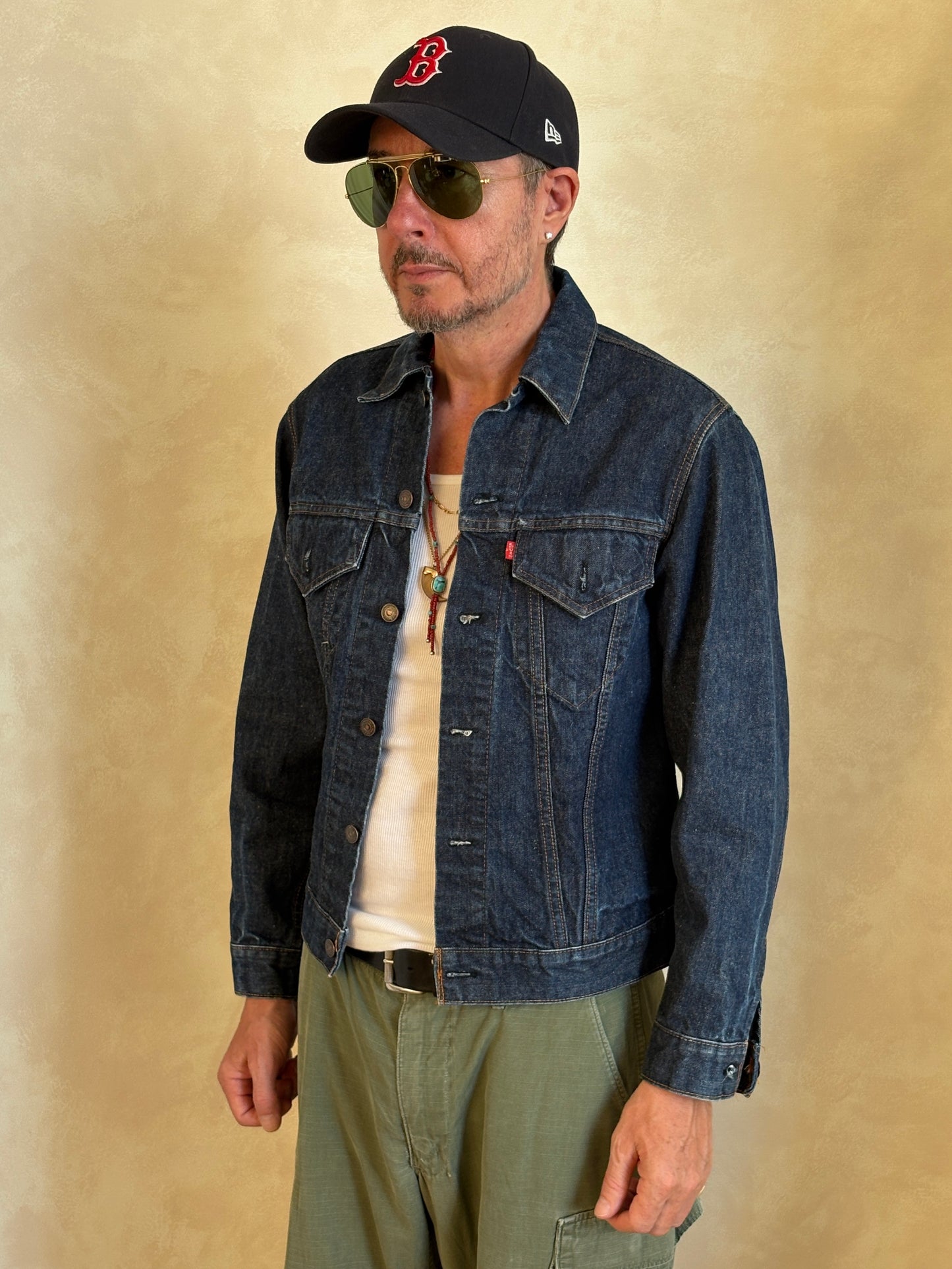 Size 38US / 48EU . Vintage 70s Levi’s Denim Jacket – 2 Pockets – Made in USA