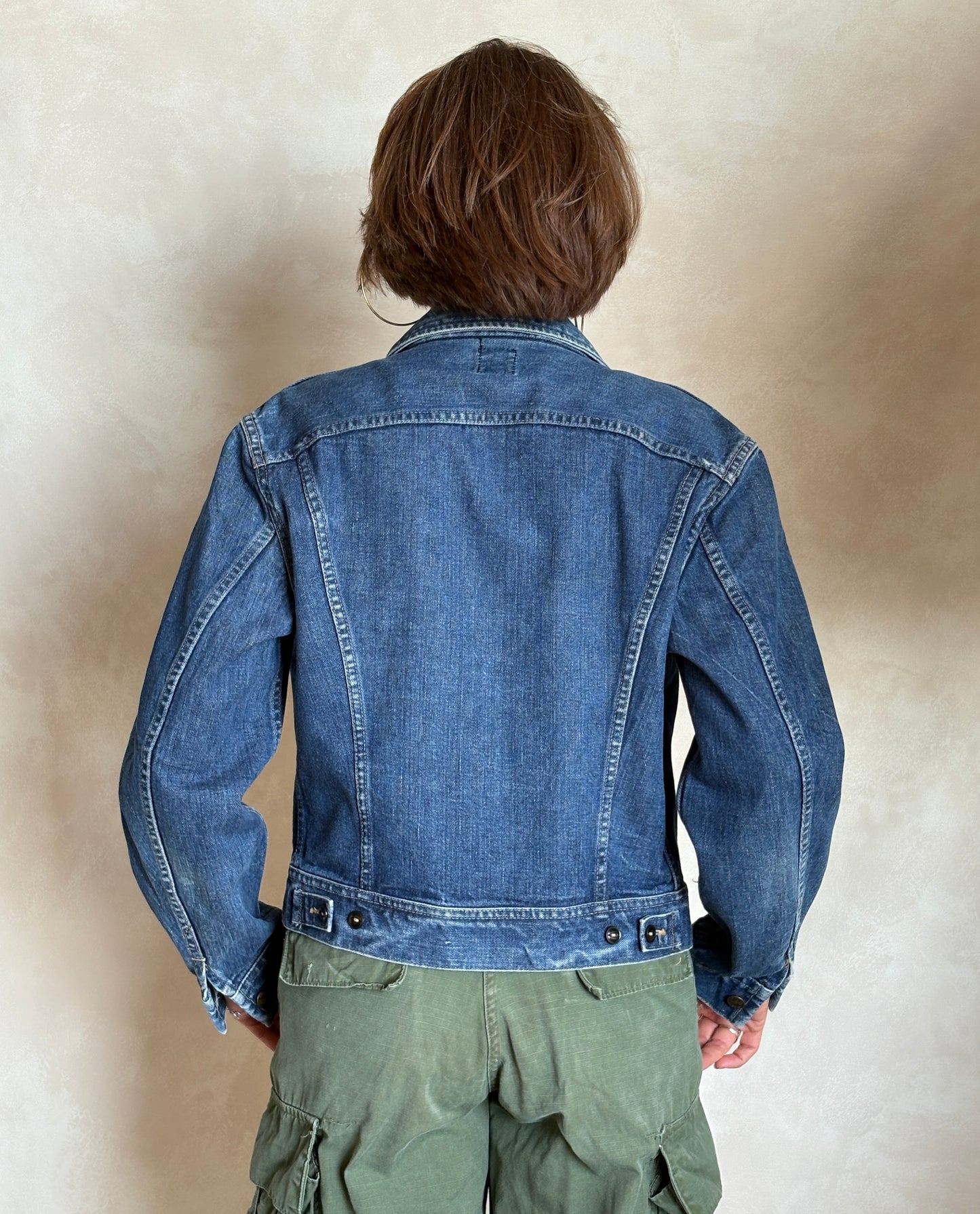 Size 38US / 48EU . Vintage 80s Lee Denim Jacket – 2 Pockets – Made in USA