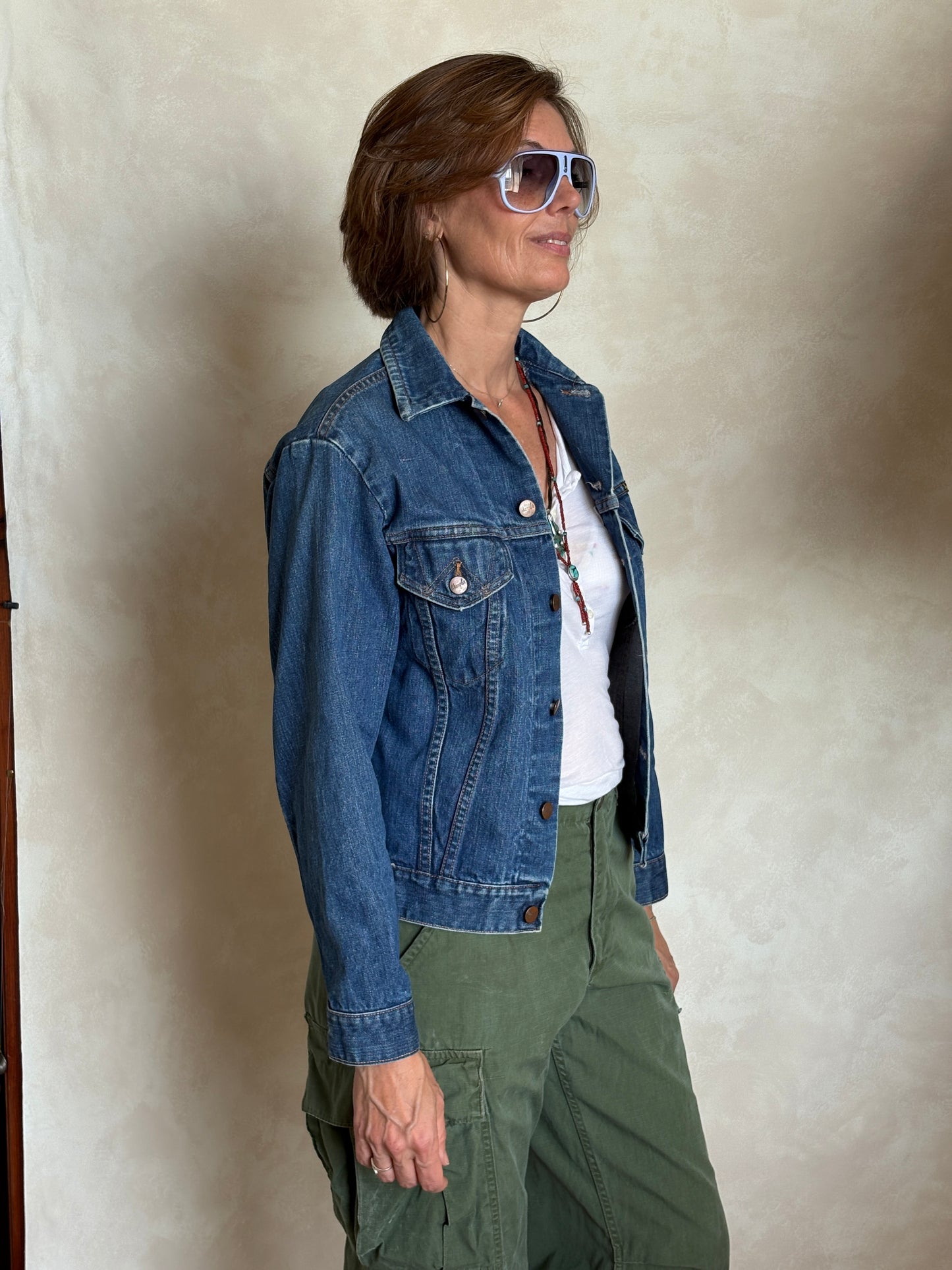 Size 36US /46EU. Vintage 70s Wrangler Denim Jacket – 2 Pockets – Made in USA