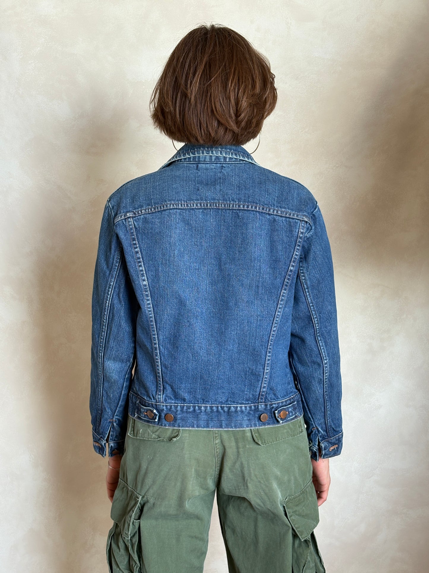 Size 36US /46EU. Vintage 70s Wrangler Denim Jacket – 2 Pockets – Made in USA