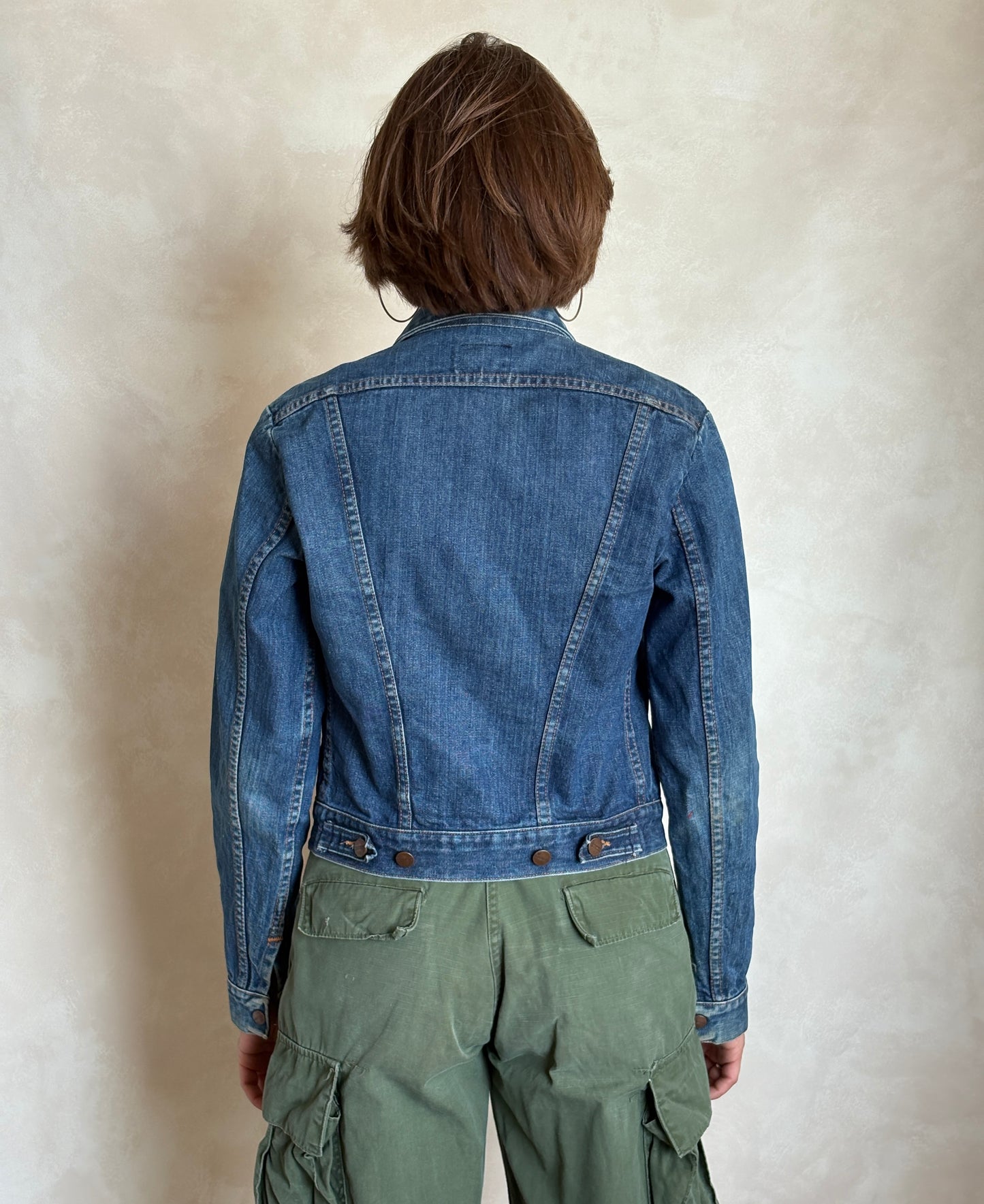 Size 34US /44EU  USA .Vintage 80s Maverick Denim Jacket – 4 Pockets – Made in USA