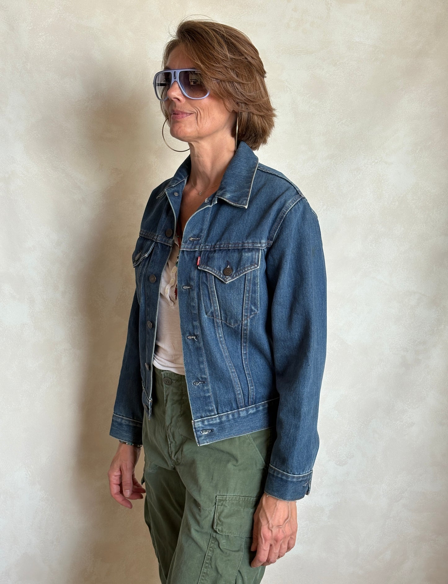 Size 34US / 44EU .Vintage 70s Levi’s Denim Jacket – 2 Pockets – Made in USA