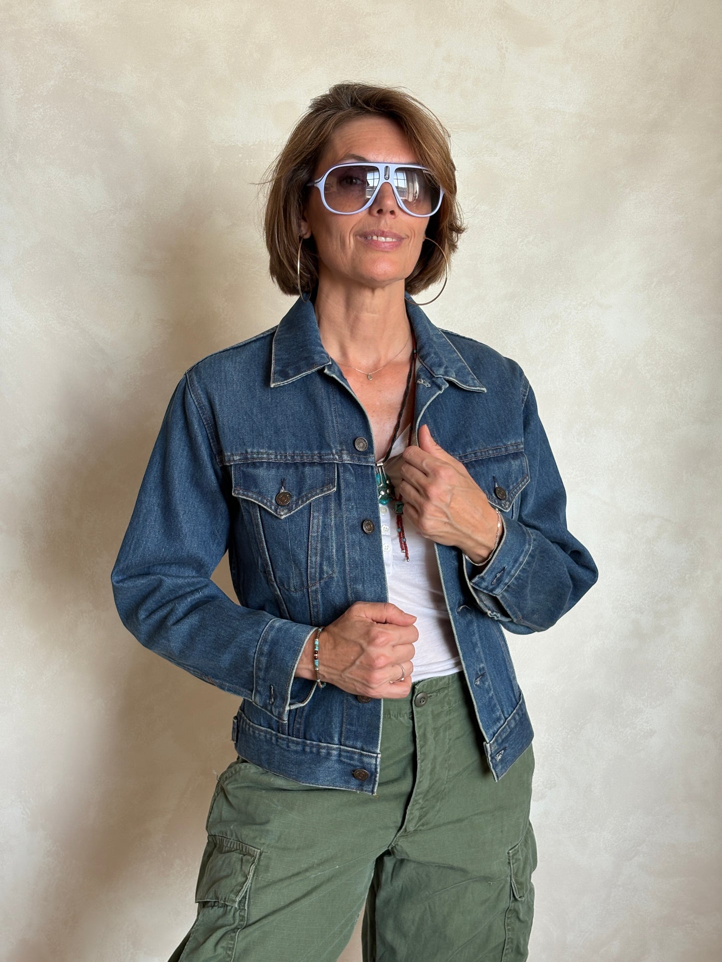 Size 34US / 44EU .Vintage 70s Levi’s Denim Jacket – 2 Pockets – Made in USA