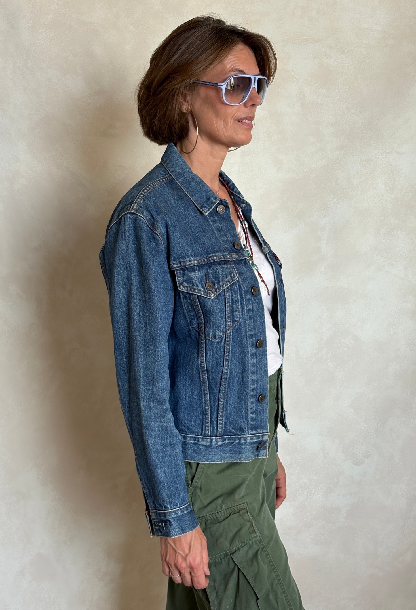 Size 38US/48EU .Vintage 70s Levi’s Denim Jacket – 2 Pockets – Made in USA
