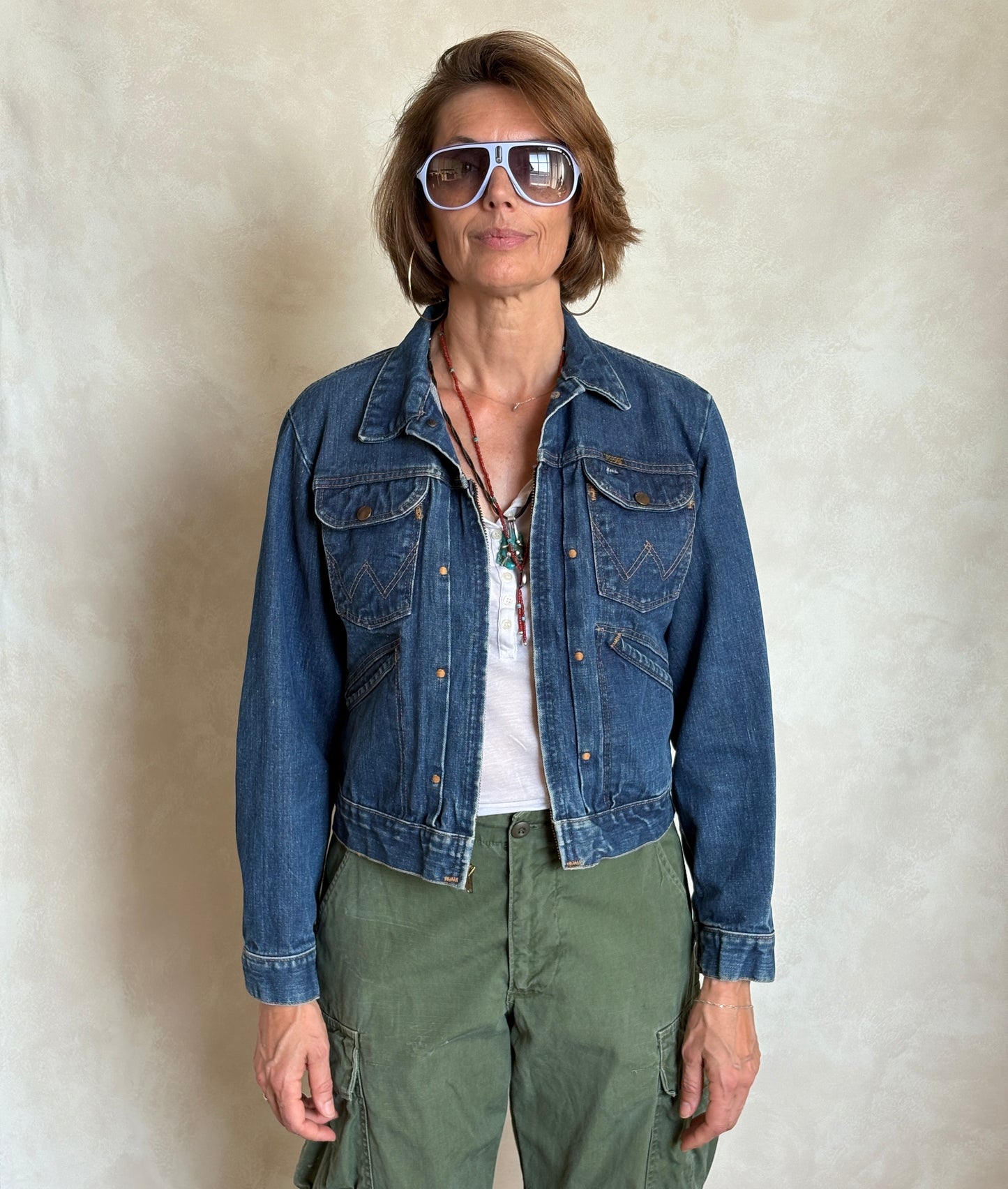 Size 40US . Authentic early 60s 24 MJZ Wrangler jacket – Made in the USA