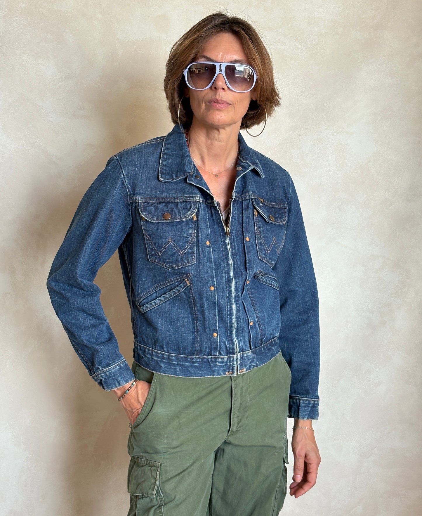 Size 40US . Authentic early 60s 24 MJZ Wrangler jacket – Made in the USA