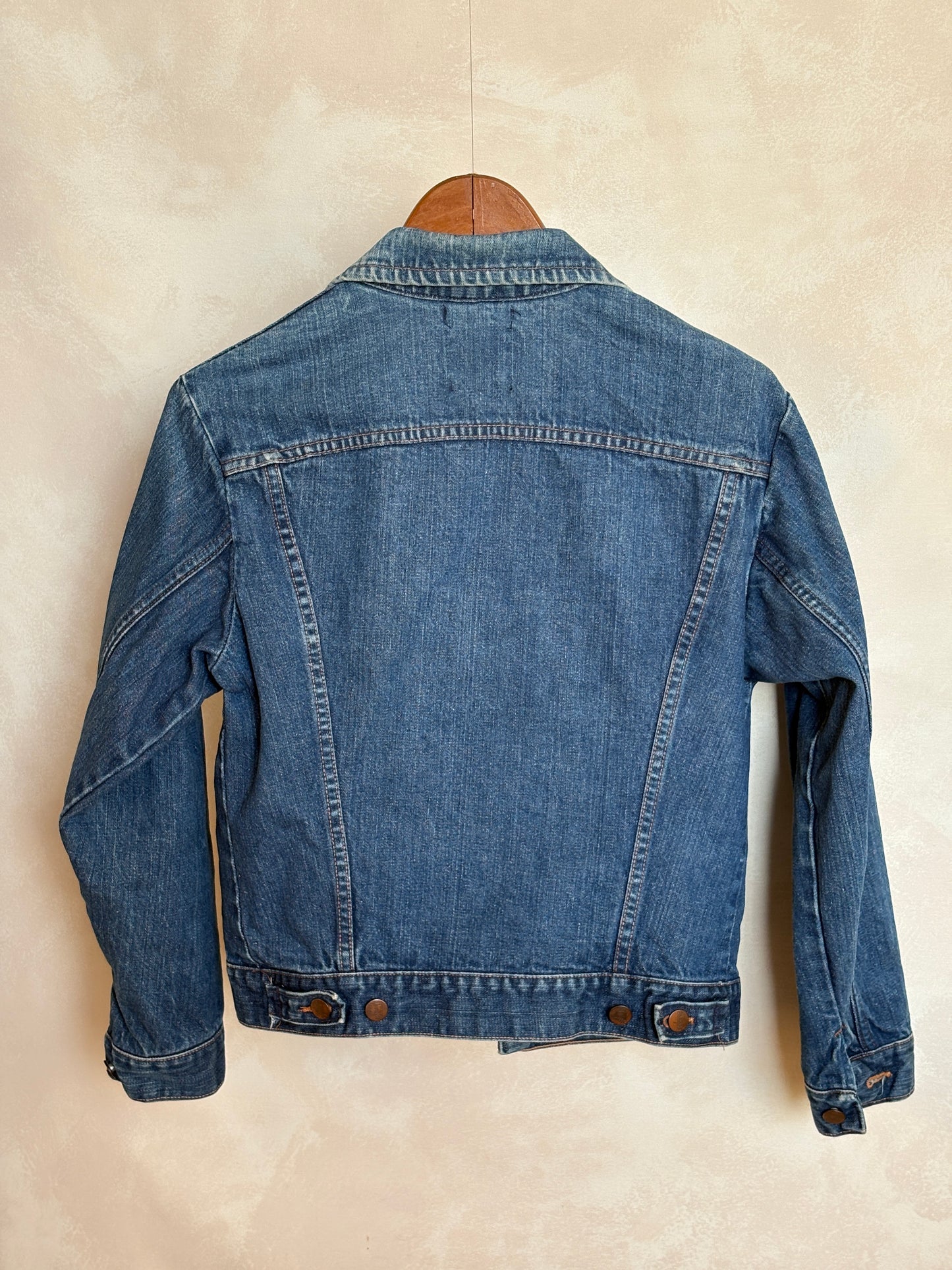 Size 36US /46EU. Vintage 70s Wrangler Denim Jacket – 2 Pockets – Made in USA