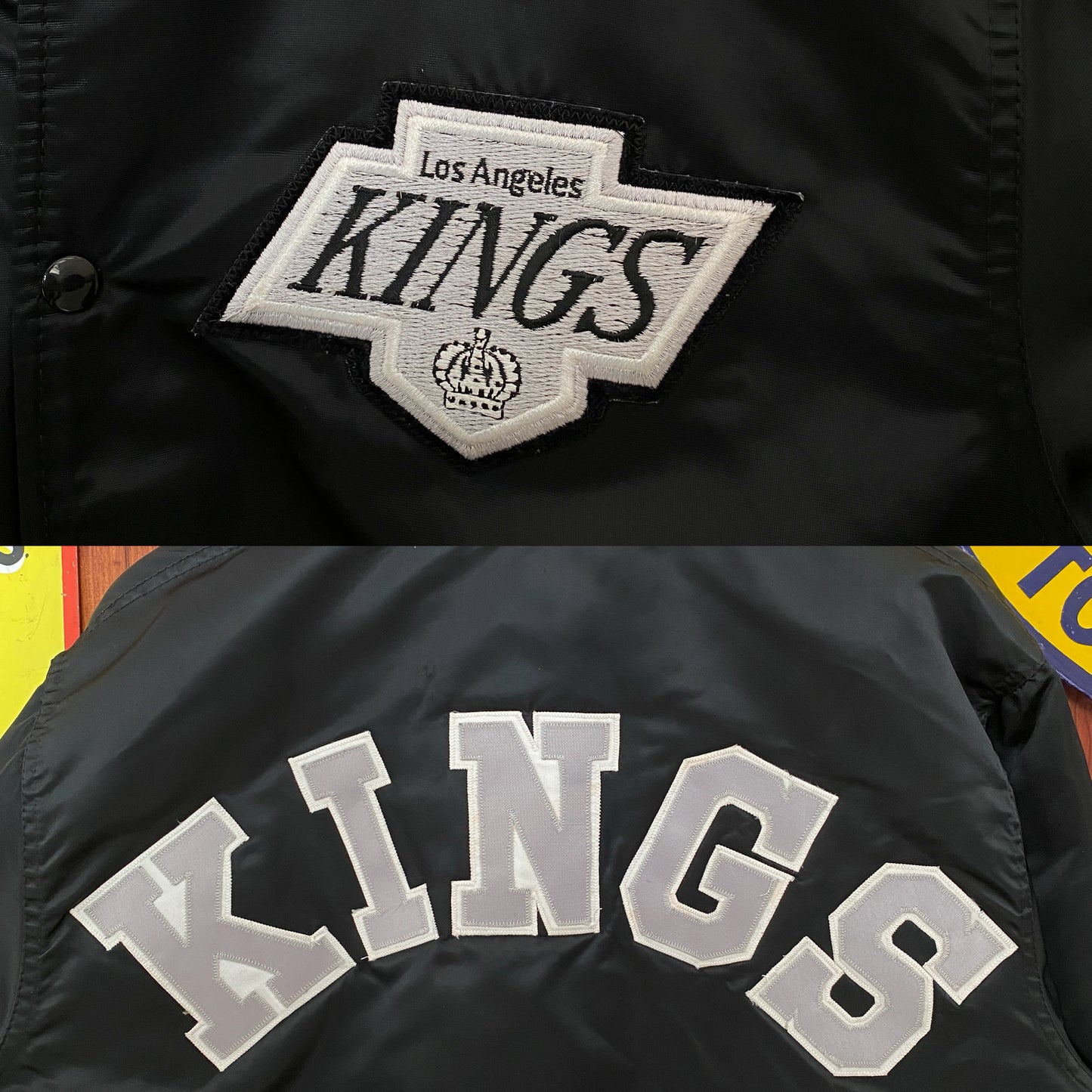 Large. Vintage 80s Kings Starter jacket made in USA