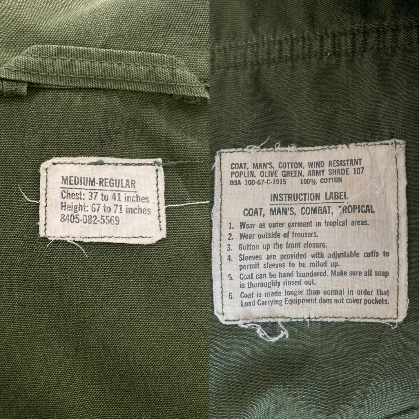 Medium. Authentic 1967 US Air Force vintage Vietnam jungle jacket.