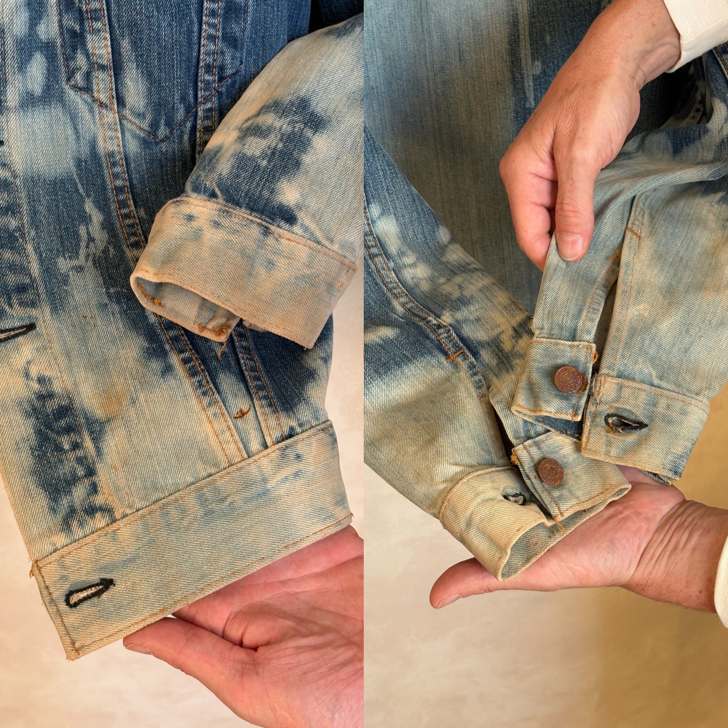 Size 38US / 48EU. Vintage 70s Levi’s Denim Jacket – 2 Pockets – Made in USA