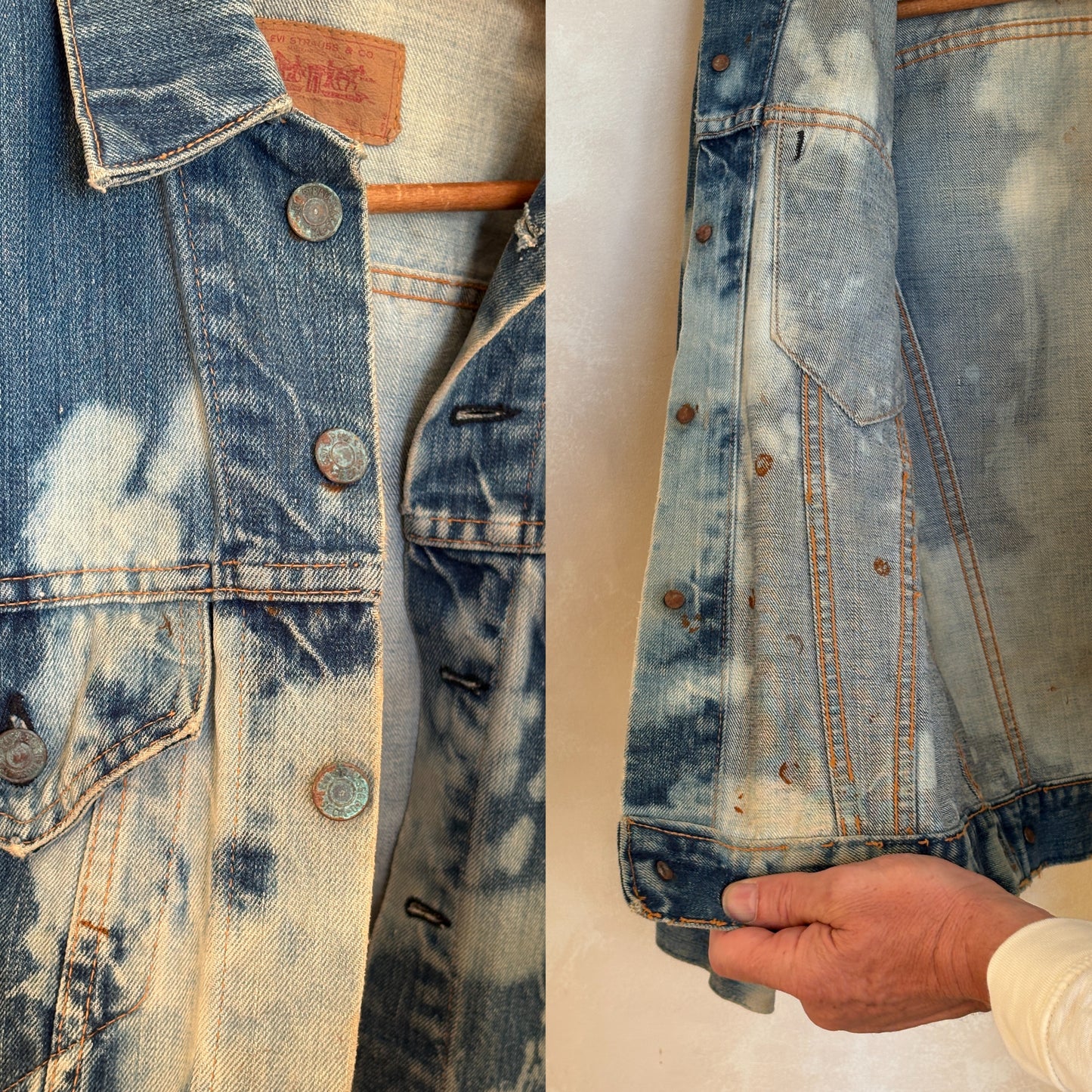 Size 38US / 48EU. Vintage 70s Levi’s Denim Jacket – 2 Pockets – Made in USA