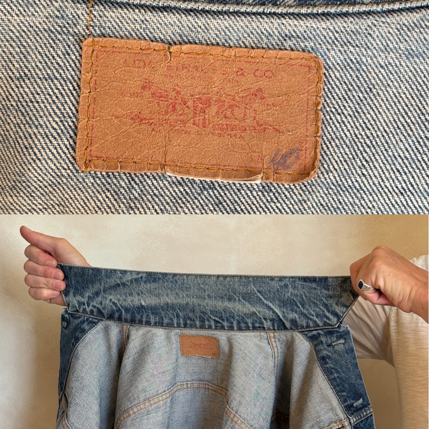 Size 40US / 50EU. Vintage 70s Levi’s Denim Jacket – 2 Pockets – Made in USA