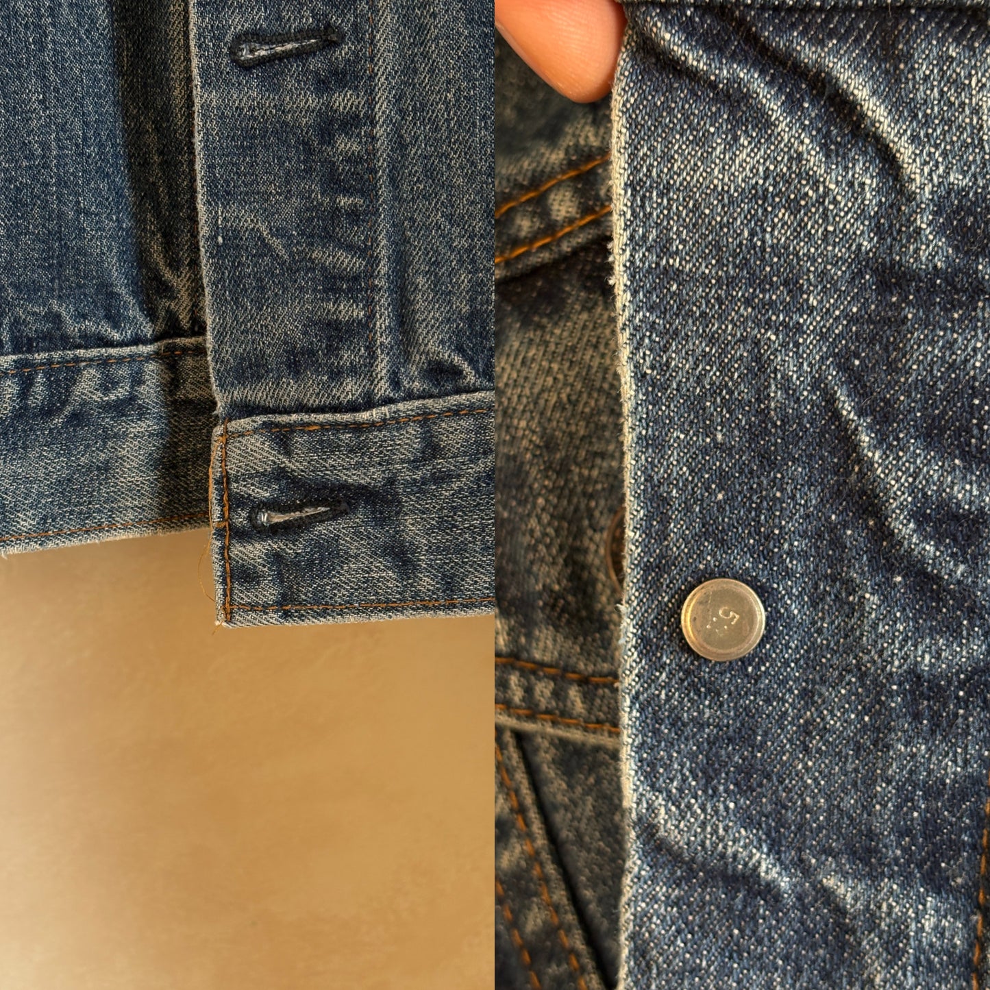 Size 42US / 52EU . Vintage 70s Levis single stitch jacket Made in USA.