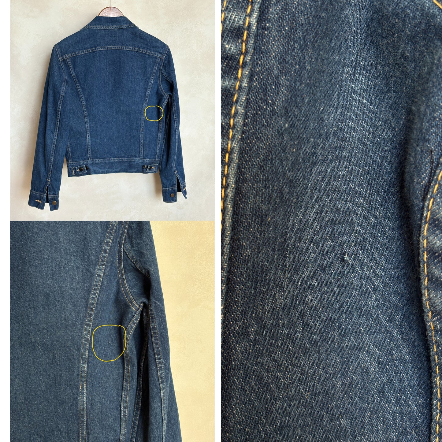 Size 34US / 44EU . Vintage 80s Lee Denim Jacket – 4 Pockets – Made in USA