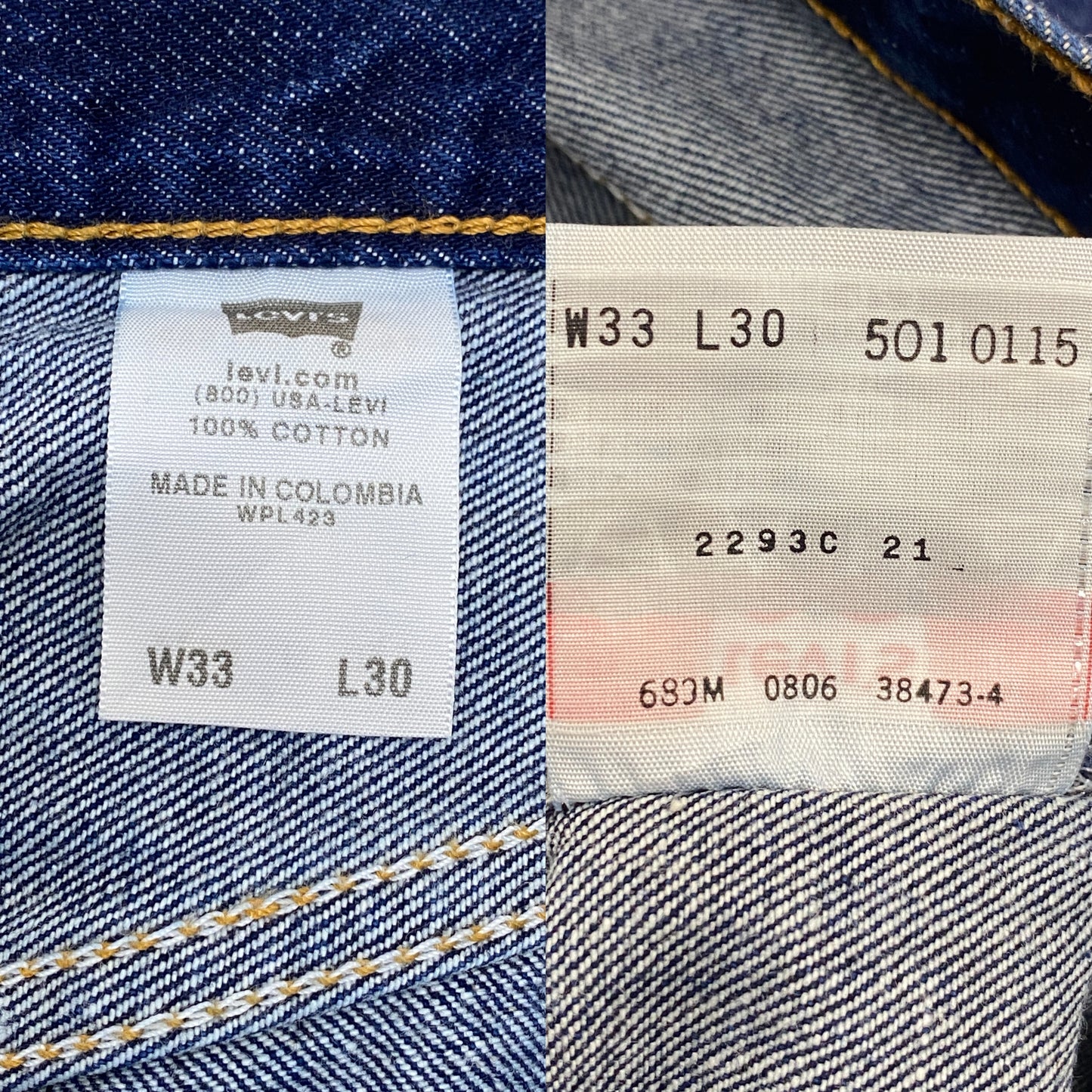 33X30 Levi's 501 Vintage Denim Jeans