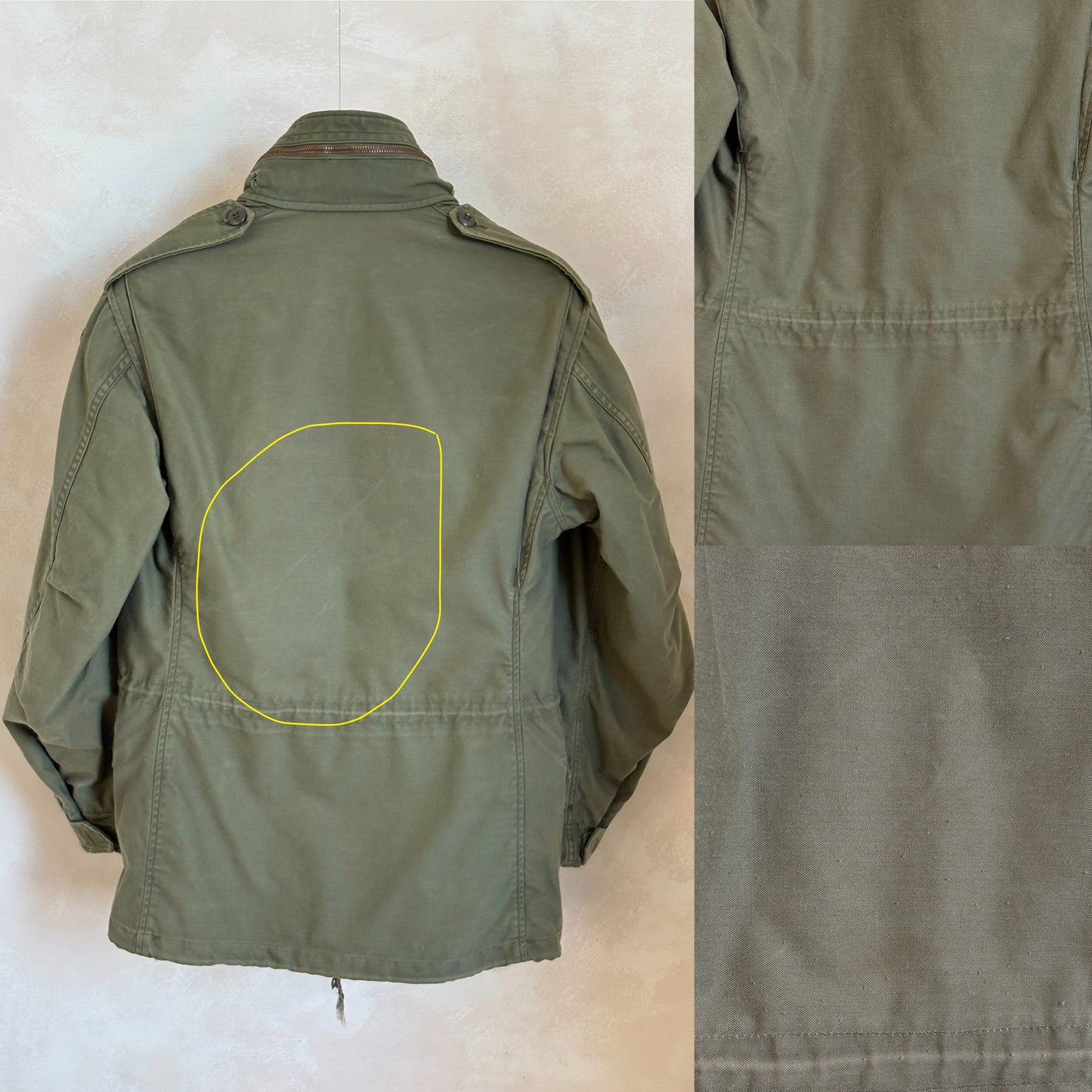 Small Reg.  Authentic John Ownbey 1974 US Army M-65 Field Jacket – OG-107 – Vintage Military Issue