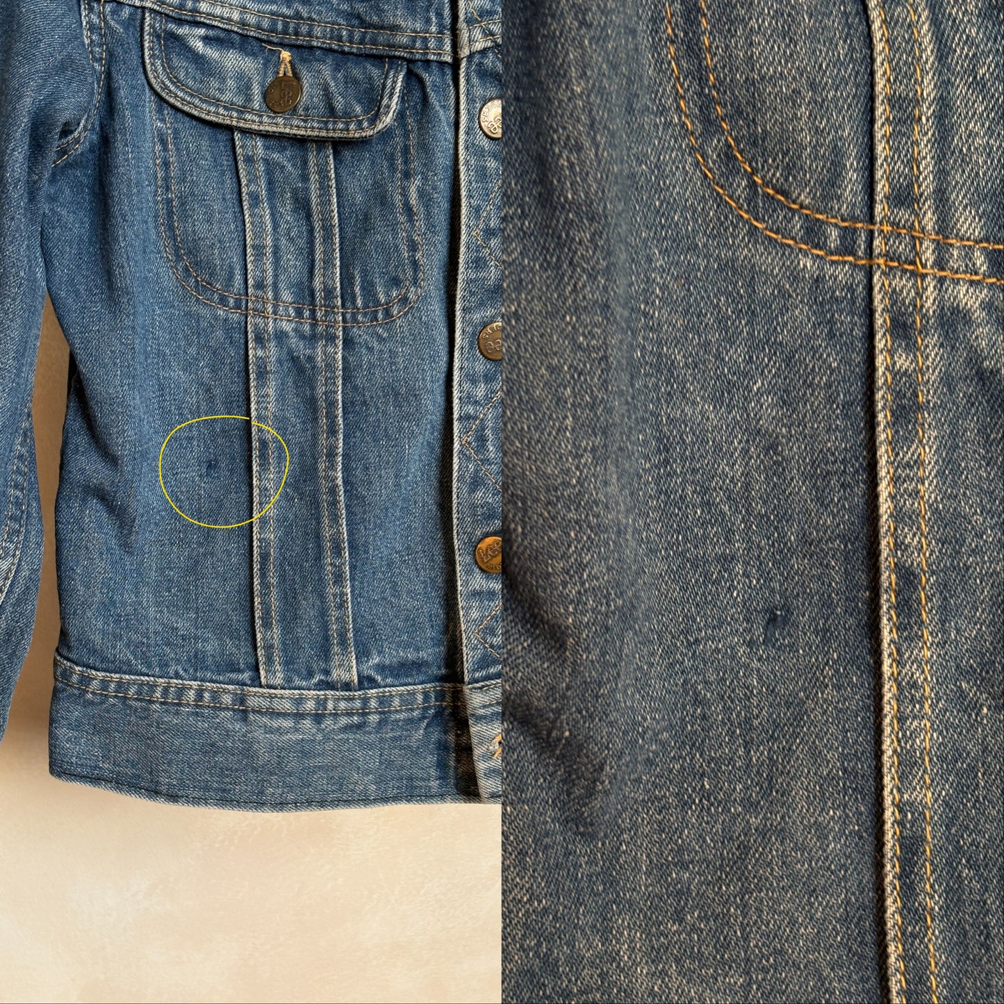 Size 36US / 46EU .Vintage 80s Lee 2 pockets made in USA