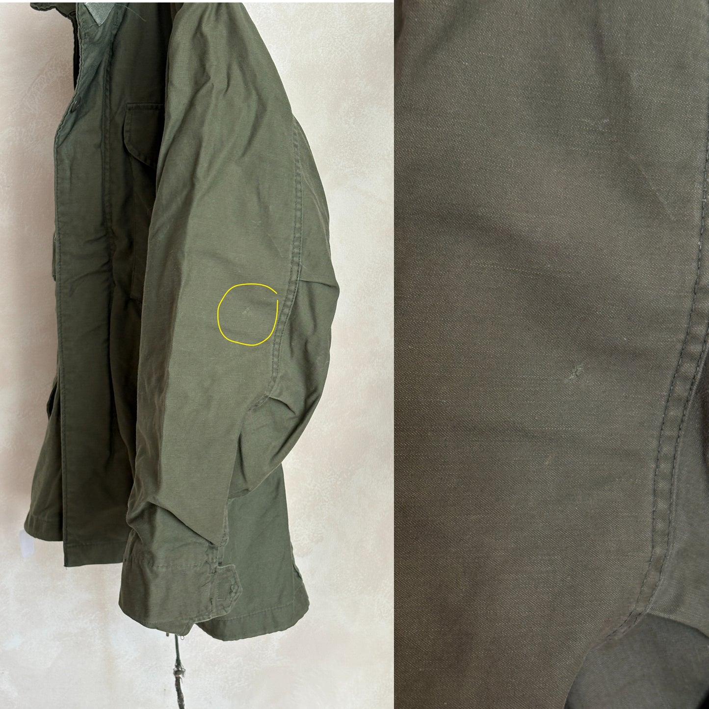 X Small Reg. Authentic USMC 1981 US M-65 field jacket Military