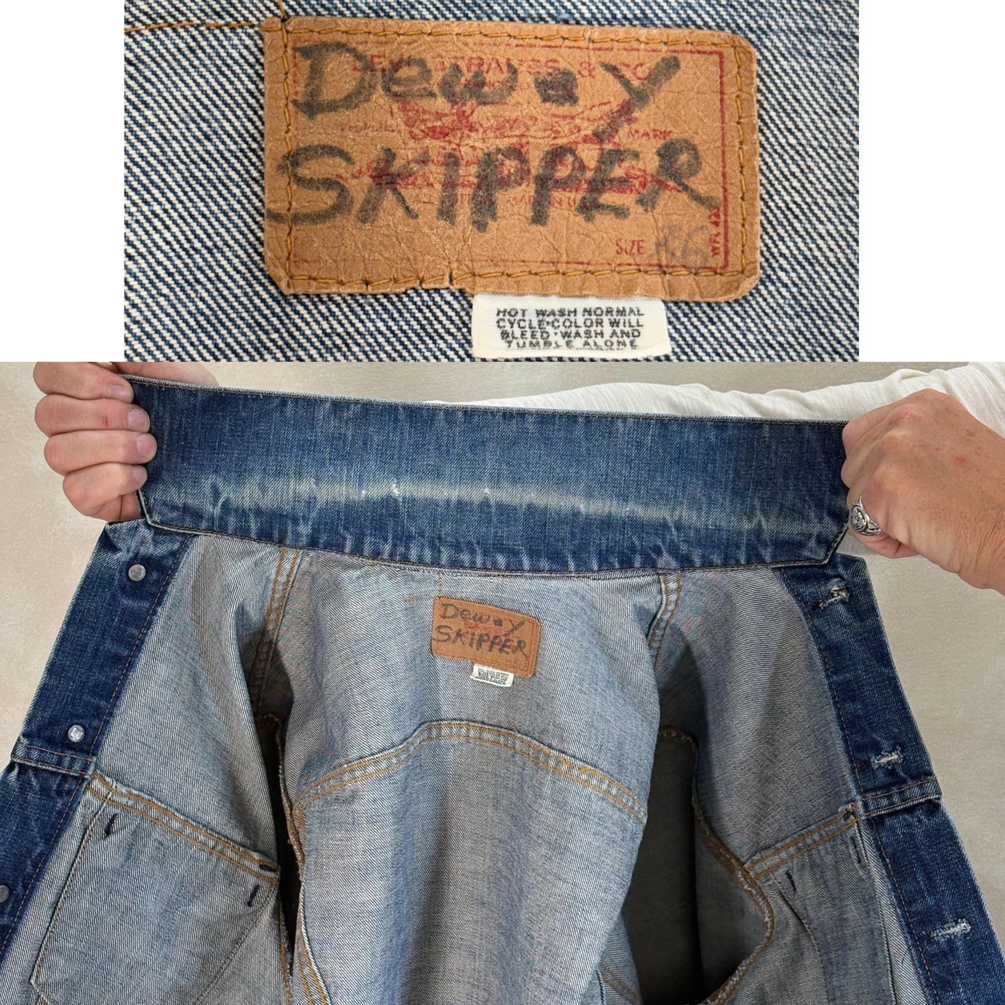 Size 36US / 46EU. Original 70s Levi’s Vintage Denim Jacket – 2 Front Pockets Made in USA
