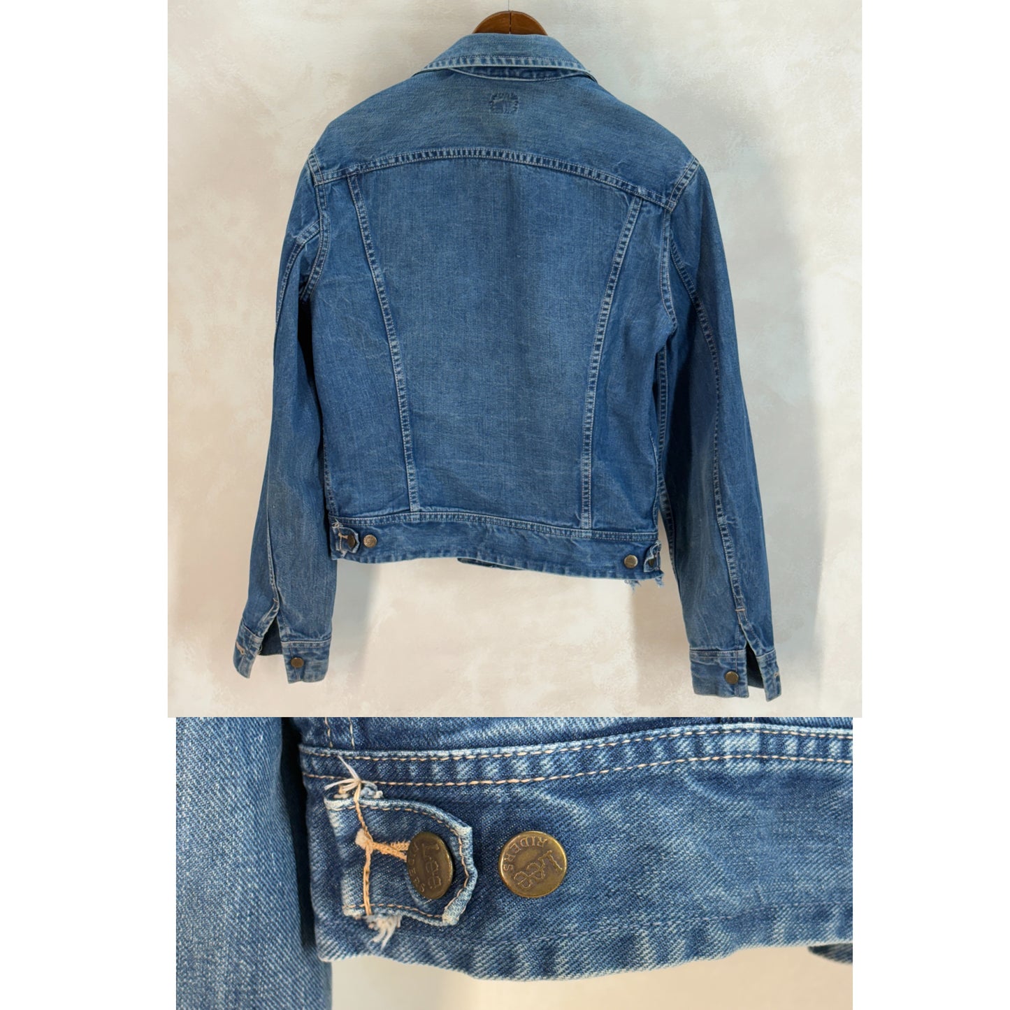 Size 42US Long/ 52EU Long. Vintage 1970s Lee Denim Jacket – 2 Chest Pockets
