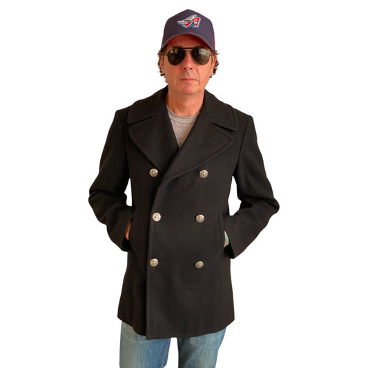 Size 36 US (46EU) 1978 Authentic US Navy vintage Pea coat