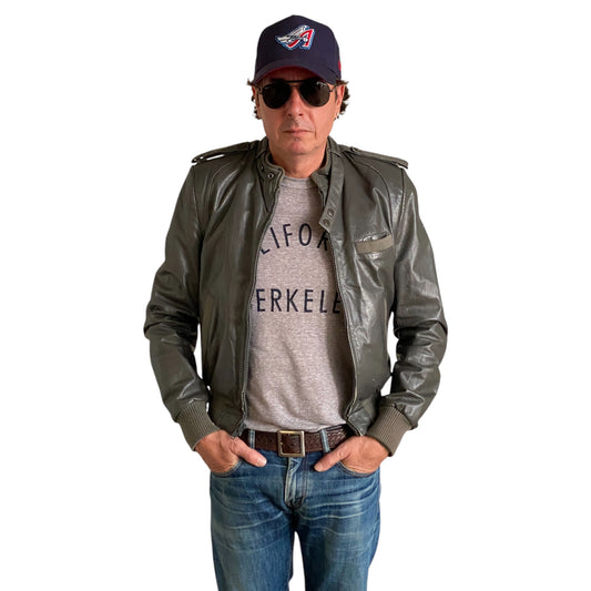 80s Vintage Leather Jacket | Size 38US (48EU) | Retro Fashion Statement