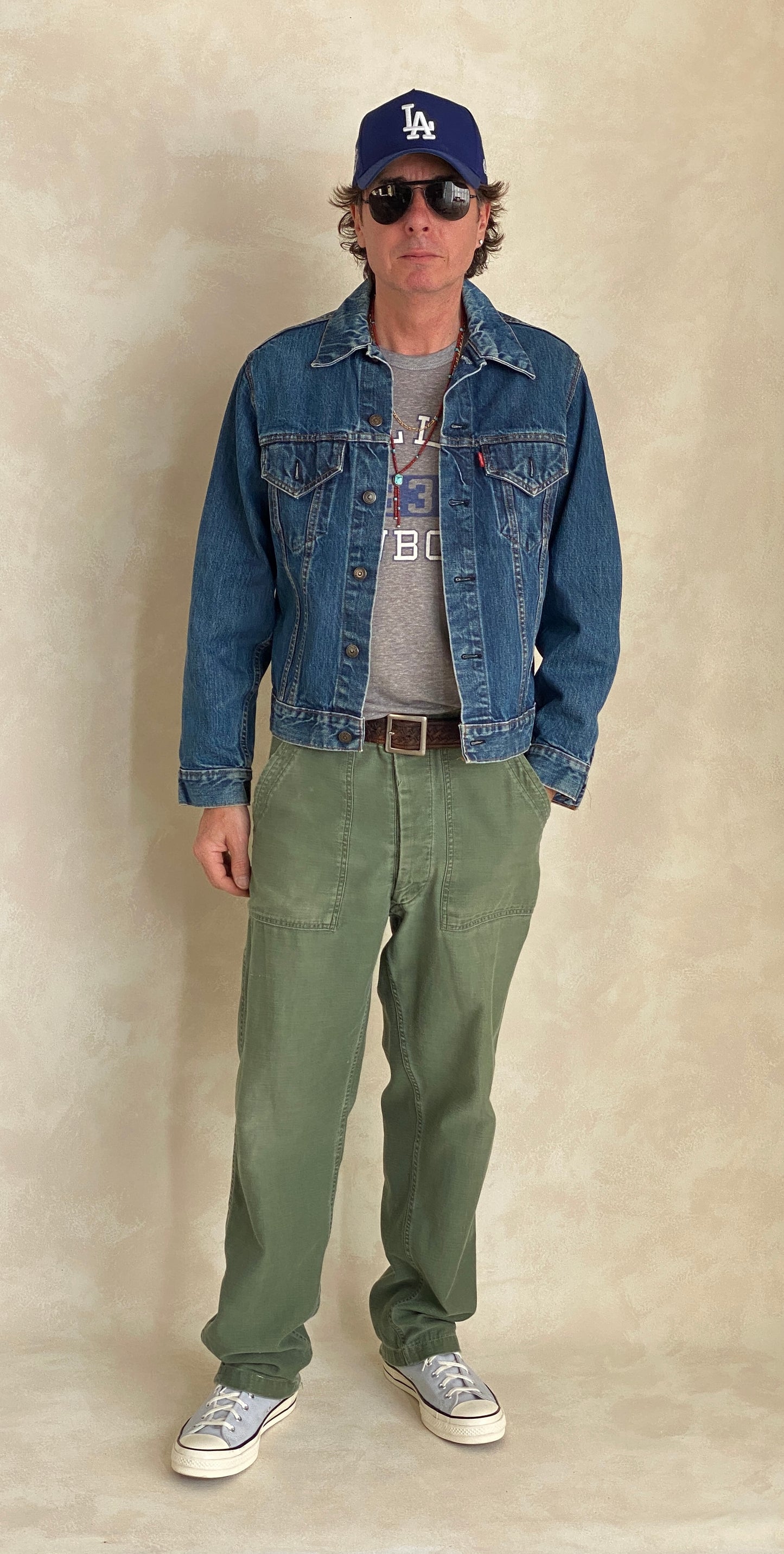 Vintage 1971 Levis jacket, size 42US, with two pockets, made in the USA.