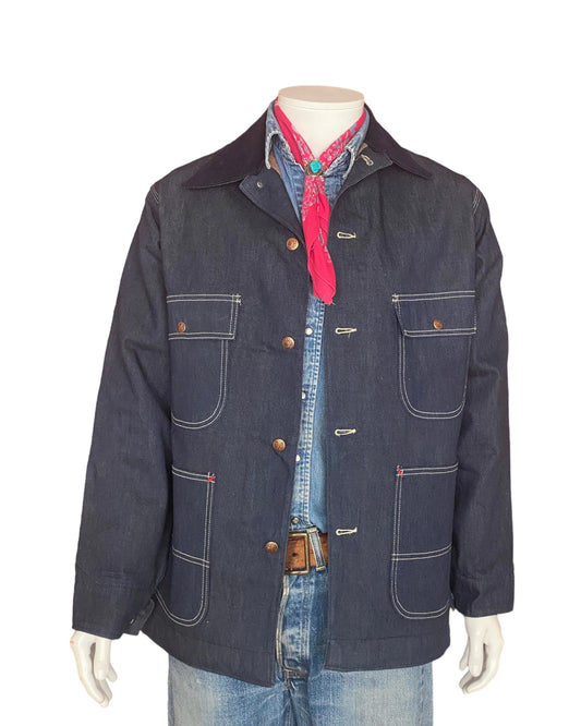 Vintage Big Mac lined denim chore/barn lined coat jacket, size medium - Classic style and durable comfort for your wardrobe.