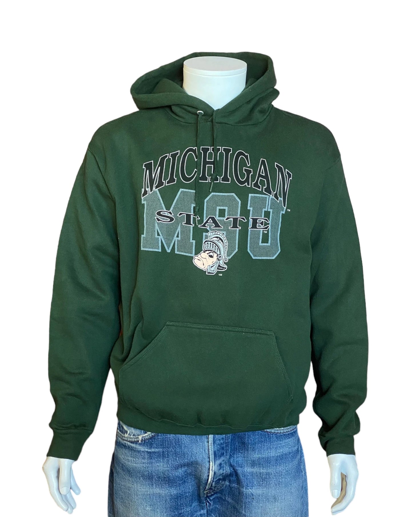 Size L. Michigan state vintage hooded sweatshirt. Made In USA