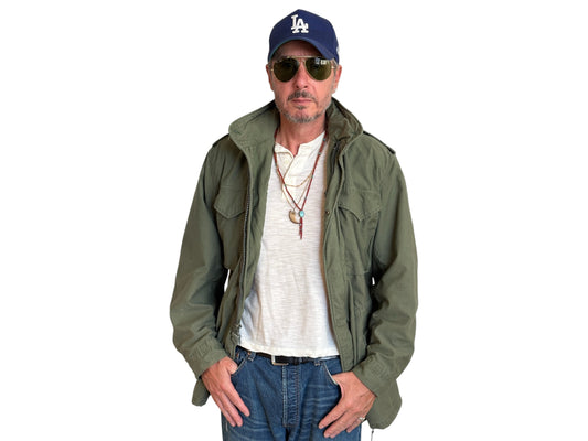 Med Long. Authentic 1987 US Army M-65 field jacket Military