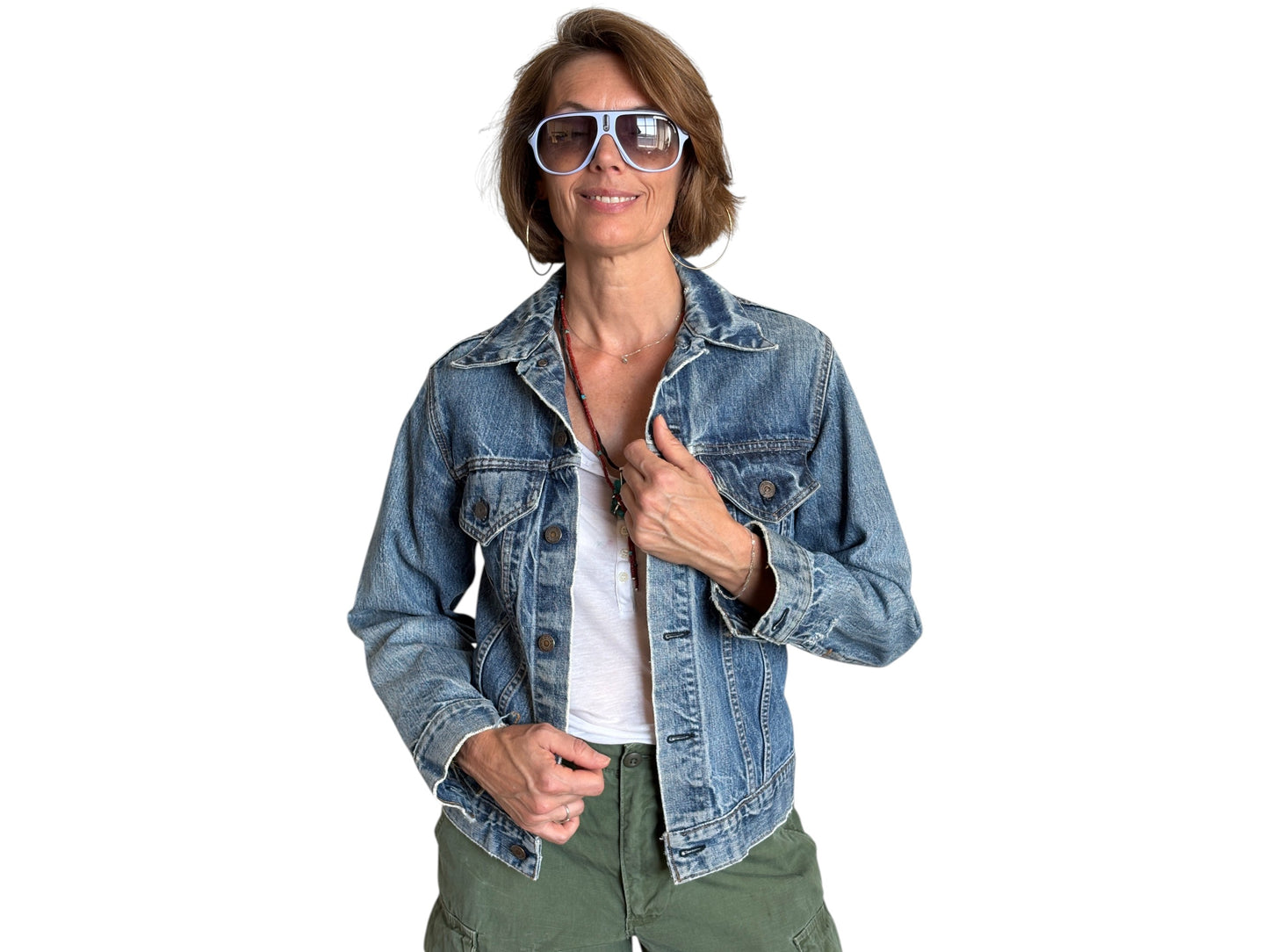Size 36US / 46EU .Vintage 70s Levi’s Denim Jacket – 2 Pockets – Made in USA