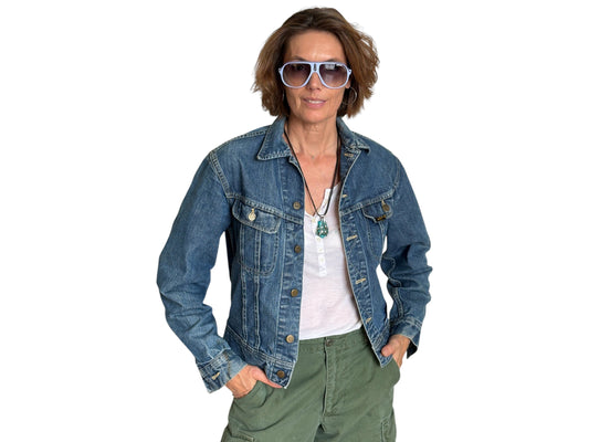 Size 36US / 46EU Vintage 70s Sanforized Union Made Lee 101 J Jacket  Made in USA