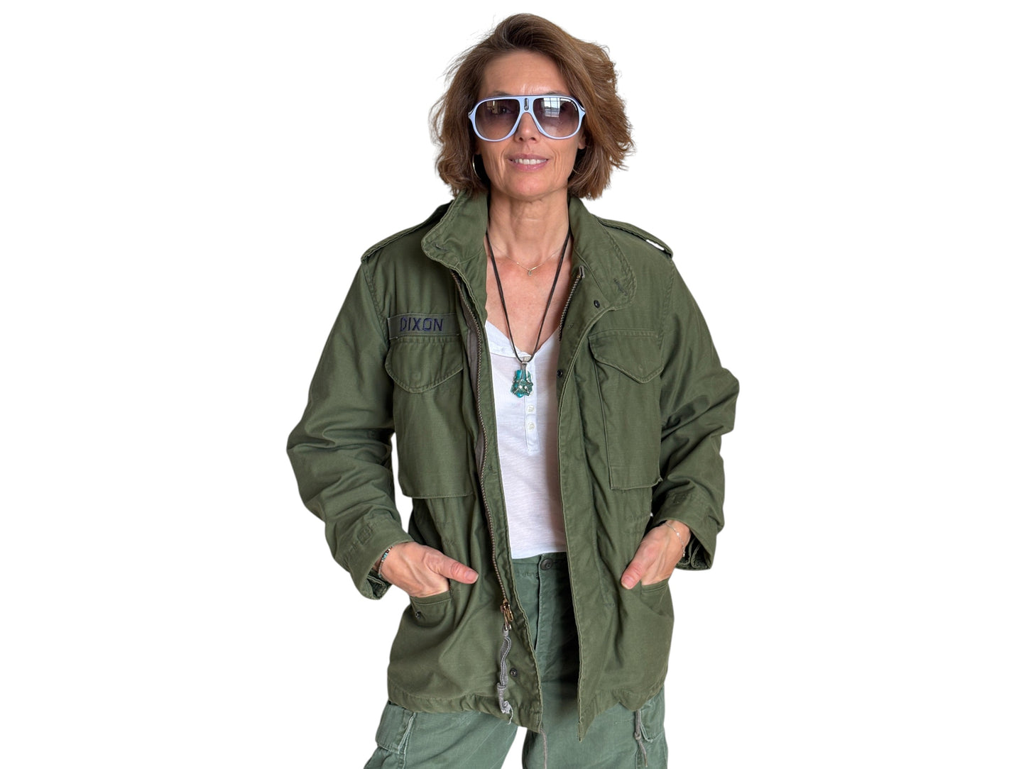 X Small Short. Authentic 1982 US Army M-65 field jacket Military