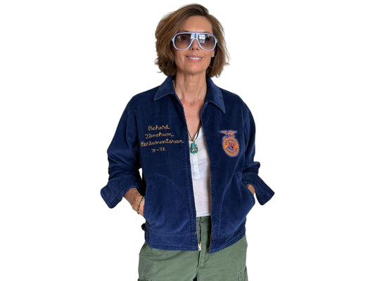 Size 38US / 48EU. Vintage 70s Virginia Future farmer of America  jacket. Made in USA