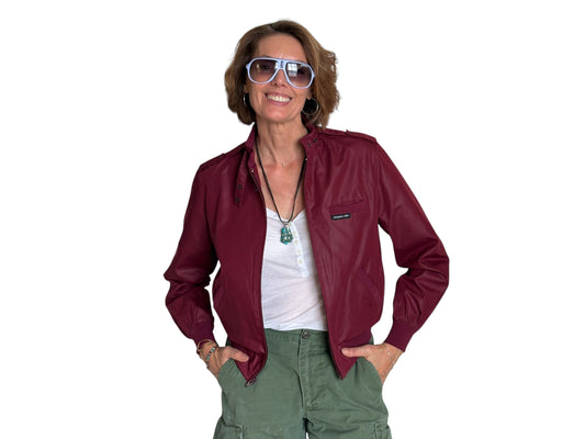 Size 9/10.  Women Vintage 80s Members Only Cotton Jacket