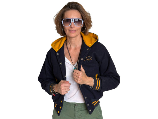 Size XS. Vintage 60s Varsity wool jacket Made in USA
