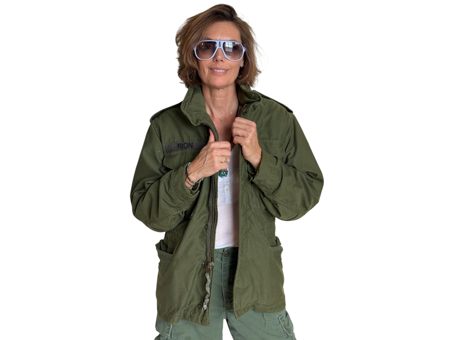 X Small Short. Authentic 1982 US Army M-65 field jacket Military