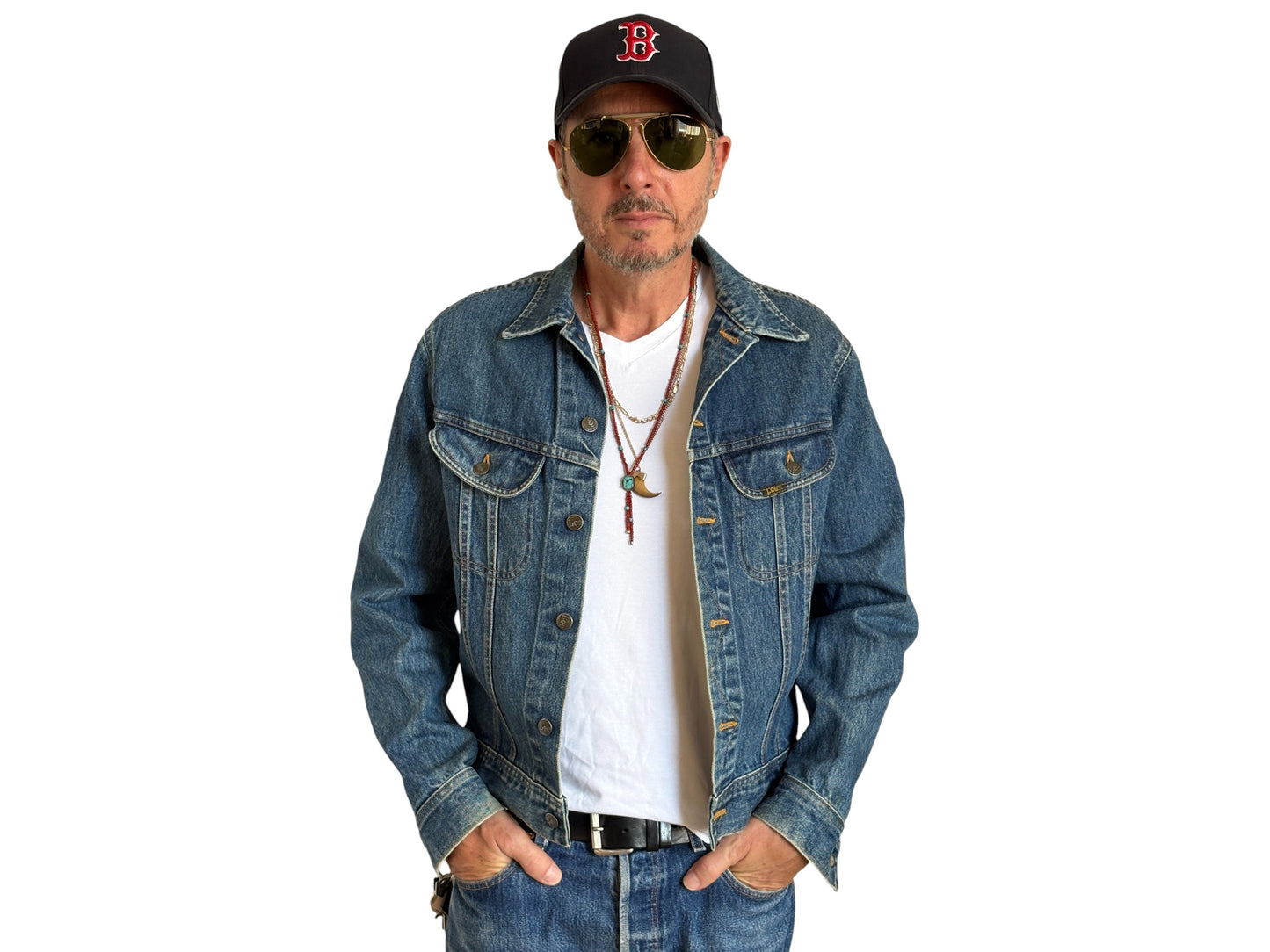 Size 40L US / 50L EU. Vintage 80s Lee Denim Jacket – 2 Chest Pockets – Made in Canada