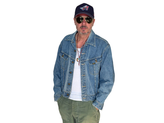 Size 46US / 56EU Vintage 70s Lee Union Made Denim Shirt – 2 Pockets – Made in USA