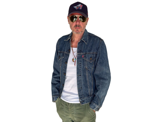 Size 38US / 48EU. Vintage Early 70s 2 pocket Levi’s Denim Jacket 70505 – Single Stitch, Made in USA